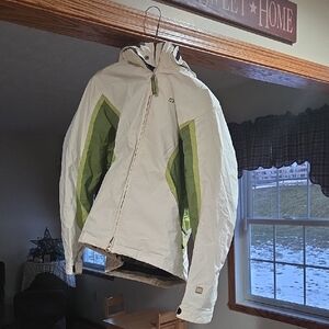Spyder White and Green Ski Jacket